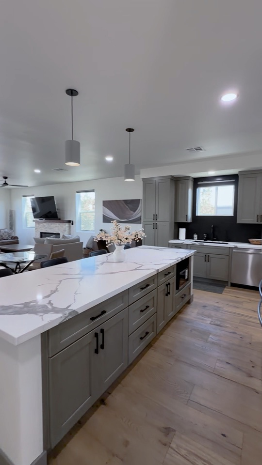 Tempe Hub kitchen featured in the property video tour