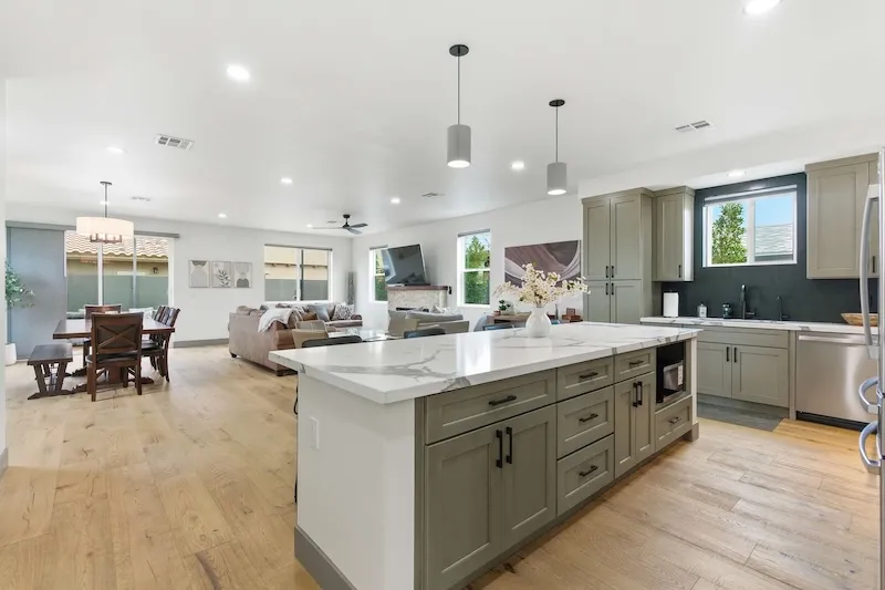 Large open kitchen at Tempe Hub